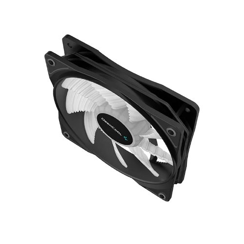 Вентилятор для корпуса DEEPCOOL RF120W DP-FLED-RF120-WH черный 120мм 1300rpm 22db 4-pin