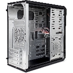 Компьютерный корпус Minitower ExeGate BA-202-UNS500 (mATX, БП UNS500 с вент. 12см, 2хUSB, аудио, черный)