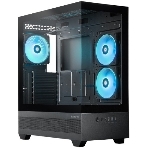 Компьютерный корпус Chieftec Vista черный без БП ATX 3x120мм 1xUSB2.0 1xUSB3.0 1xUSB3.1 audio bott PSU
