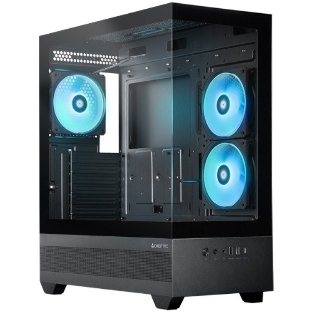 Компьютерный корпус Chieftec Vista черный без БП ATX 3x120мм 1xUSB2.0 1xUSB3.0 1xUSB3.1 audio bott PSU