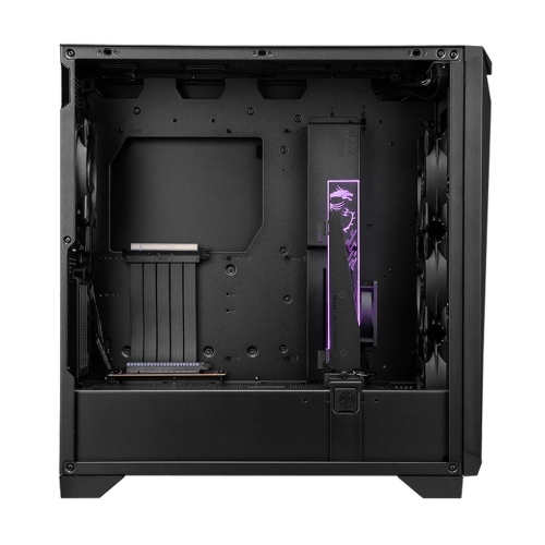 Компьютерный корпус MSI MPG GUNGNIR 300P AIRFLOW Midi Tower, EATX, 2xUSB 3.2 Gen 1, 1xUSB 3.2 Gen2 Type-C, 4x120мм PWM black Fan, 1x80мм Fan, 2x 6015 Fan, MPG PCI-E 4.0 X16 RISER CABLE, Tempered Glass Window
