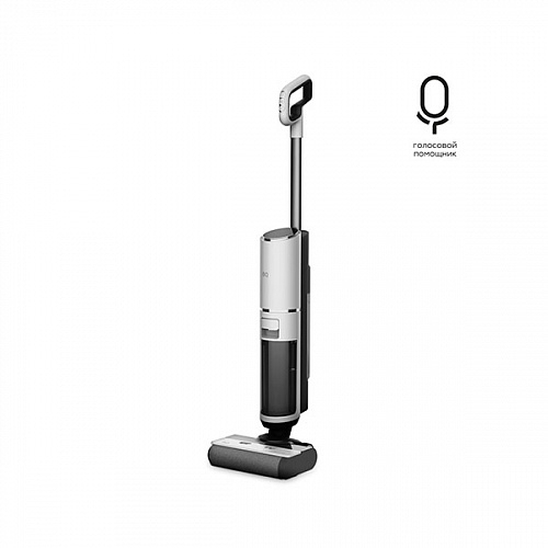Пылесос вертикальный BQ VCA1002W белый/черный, питание от аккумулятора, 30 Вт, уборка влажная/сухая, пылесборник 0.75 л, бак для жидкости 0.85 л, работа от АКБ max 45 мин