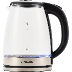 Чайник электрический Starwind SKG4777 1.8 л, 2000 Вт, черный/прозрачный (корпус: стекло)