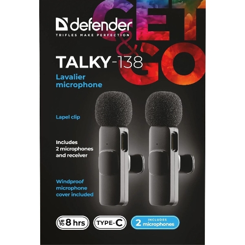 Петличный микрофон Defender Talky-138 wrls