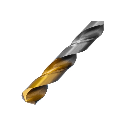 Сверло спиральное по металлу Denzel 12 x 205 мм, Р6М5, Golden Tip, удлиненное