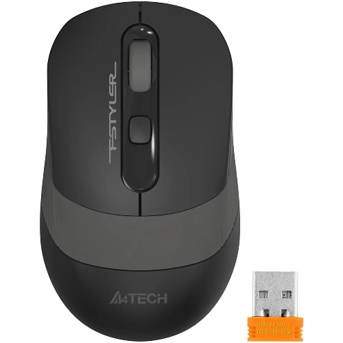 Мышь беспроводная A4Tech Fstyler FG10S черный/серый, 2000 dpi, радиоканал, USB, кнопки - 4