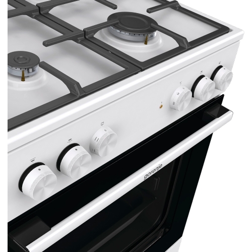 Плита комбинированная Gorenje GK6A20WF белый, конфорок 4 газовых, духовка 65 л, 60 см x 85 см x 60 см
