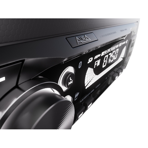 Автомагнитола AURA FIREBALL-104BT, 1 DIN, Bluetooth, USB Type-A, AUX