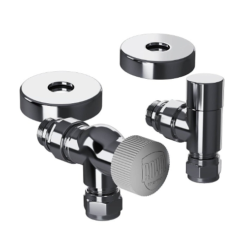 Набор термостатический осевой Royal Thermo Design Pro 15мм М30х1,5 (Хром)