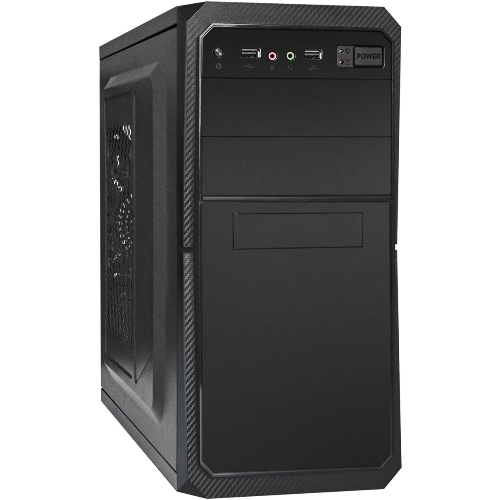 Компьютерный корпус Minitower ExeGate BA-202-UNS500 (mATX, БП UNS500 с вент. 12см, 2хUSB, аудио, черный)