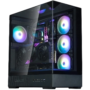 Компьютерный корпус ZALMAN P40 Prism Plus, ATX, черный, WINDOW, 3xCombo (3.5'' or 2.5