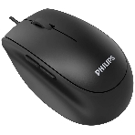 Мышь проводная Philips SPK7327 черный, 1600 dpi, USB, кнопки - 5