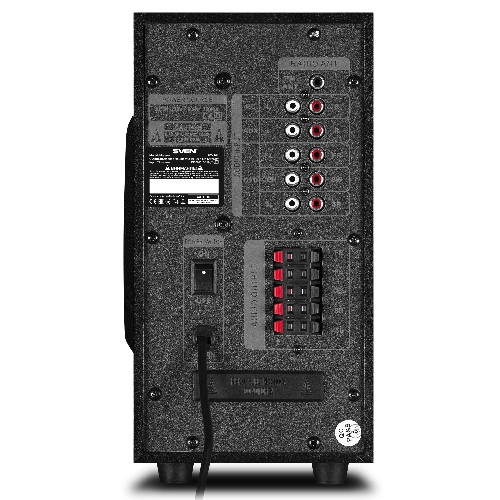 Компьютерная акустика SVEN АС HT-201, черный (80 Вт, Bluetooth, пульт, дисплей, FM, USB, SD)