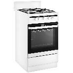 Плита газовая Hansa FCGW51001 белый, конфорок 4 шт, духовка 56 л, 50 см x 85 см x 60 см