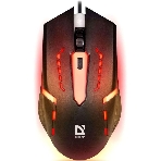 Мышь проводная Defender Flash MB-600L черный, 1200 dpi, USB, кнопки - 4