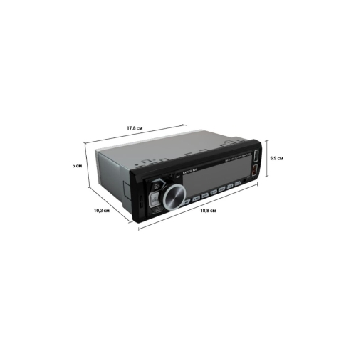 Автомагнитола Navitel RD5, 1 DIN, Bluetooth, USB Type-A, AUX, пульт ДУ