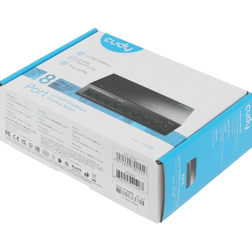 Коммутатор Cudy GS108, 8×1 Гбит/с