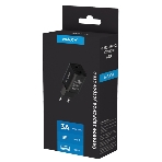 Сетевое зарядное устройство Maxvi A304 Type-C\USB 3A 15W, черный