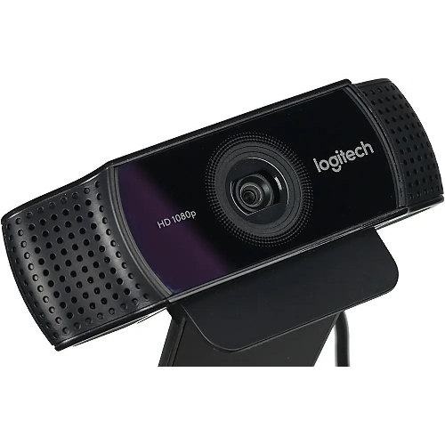 Веб-камера Logitech C922 Pro Stream 1920x1080, 30 кадр/с, USB Type-A, микрофон (2 шт, шумоподавление), автоматическая фокусировка, автоосвещение, универсальное крепление