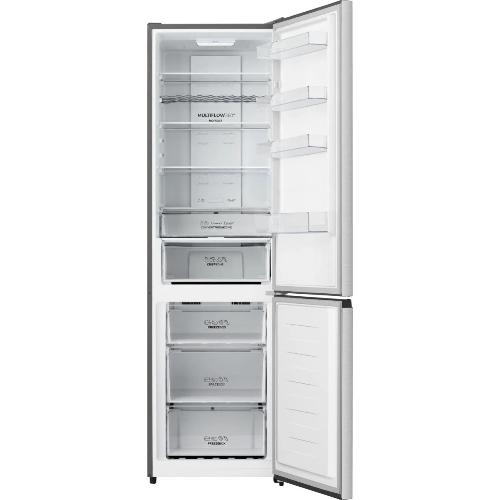 Холодильник Gorenje NRK620FAXL4 серый двухкамерный 238/86л морозилка снизу, No Frost