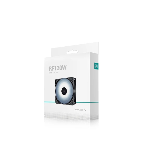 Вентилятор для корпуса DEEPCOOL RF120W DP-FLED-RF120-WH черный 120мм 1300rpm 22db 4-pin
