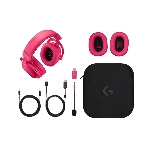 Гарнитура Logitech G Pro X 2 Lightspeed розовый, беспроводная + проводная, Bluetooth/USB/3.5 мм, до 50 ч