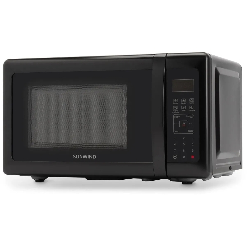 Микроволновая печь SunWind SUN-MW007 черный, 20 л, 700 Вт, переключатели - сенсор