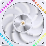Вентилятор для корпуса JONSBO HF2-120WR Reverse (120x120x25мм, 4-pin PWM, ARGb, 63.3CFM, 29.5dBA, 2200RPM, белый)