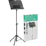 Пюпитр оркестровый STAGG [MUS-C5 T] 2-х секционный с винтовым фиксатором, металлический держатель с регулировкой угла наклона, прочная металлическая конструкция со складными ножками, размеры: 47,5х34,5 см, высота 70-110 см, вес 2,9 кг, цвет черный