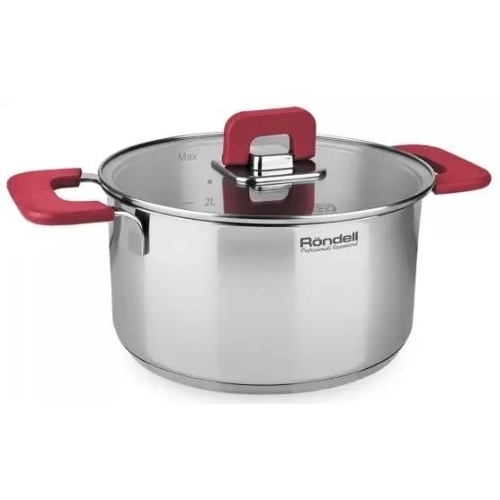 Набор 8 предметов Rondell RDS-1662, Кастрюли с/кр 20 см (3,0 л), 24 см (5,6 л), ковш с/кр 16 см (1,4 л), сотейник б/кр 2