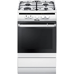 Плита газовая Hansa FCGW51001 белый, конфорок 4 шт, духовка 56 л, 50 см x 85 см x 60 см
