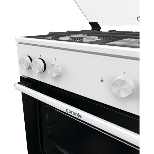 Плита комбинированная Gorenje GK6A20WF белый, конфорок 4 газовых, духовка 65 л, 60 см x 85 см x 60 см