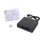 Кард-ридер Gembird FDI2-ALLIN1-02-B/черный/SD/T-Flash/Micro-SD/Micro-SDHC/Micro-SDXC/USB 2.0/метал