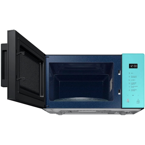 Микроволновая печь Samsung MG23T5018AN/BW голубой, 23 л, 800 Вт, переключатели - сенсор