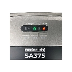 Шредер Office Kit SA375 серый/черный с автоподачей (секр.P-4) фрагменты 375лист. 42лтр. скрепки скобы пл.карты CD