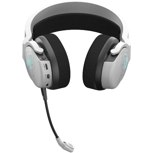 Гарнитура Bloody GR370 белый, беспроводная + проводная, Bluetooth, до 45 ч, подсветка