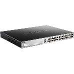 Коммутатор D-Link DGS-3130-30PS/B2A Управляемый L3 стекируемый коммутатор с 24 портами 10/100/1000Base-T, 2 портами 10Gbase-T и 4 портами 10Gbase-X SFP+ (24 порта PoE 802.3af/at, PoE-бюджет 370 Вт; 740 Вт с DPS-700)