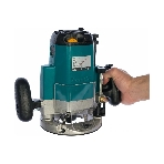 Фрезеры Makita 3612C Фрезер, 1850Вт,9000-23000об\м,ход-60мм,цанга-12мм,6кг,кор,пл пуск, эл тормоз, направл