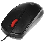 Мышь проводная Defender Icon MB-057 черный, 1000 dpi, USB, кнопки - 3