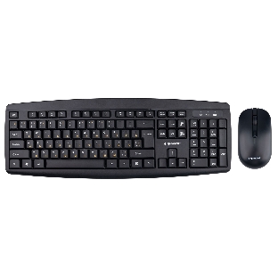 Комплект клавиатура+мышь Gembird KBS-8000 беспроводной, USB, 1600 DPI, чёрный
