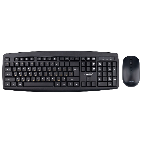Комплект клавиатура+мышь Gembird KBS-8000 беспроводной, USB, 1600 DPI, чёрный