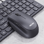 Мышь проводная Philips SPK7327 черный, 1600 dpi, USB, кнопки - 5