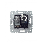 Розетка телевизионная двойная TV+RJ45 IEK BRITE РТВ/РК12-БрКр кат.5E бежевый
