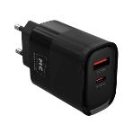 Сетевое зарядное устройство MORE CHOICE NC81a СЗУ 1USB+1Type-C 3.0A PD 20W+ QC3.0, черный