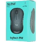 Мышь беспроводная Logitech M220 SILENT черный/серый, 1000 dpi, радиоканал, USB, кнопки - 3