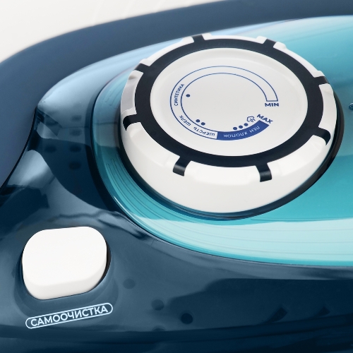 Утюг Centek CT-2319 синий/белый, 2400 Вт, 40 г/мин, 140 г/мин, 480 мл