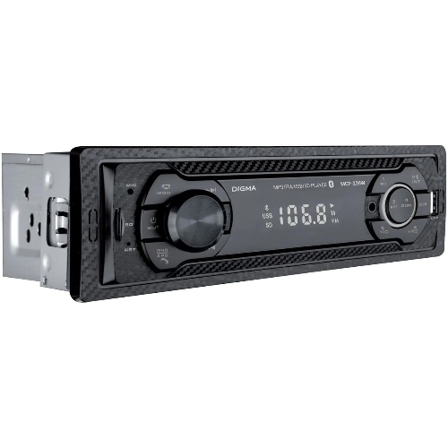 Автомагнитола Digma MCP-226W, 1 DIN, USB Type-A, AUX