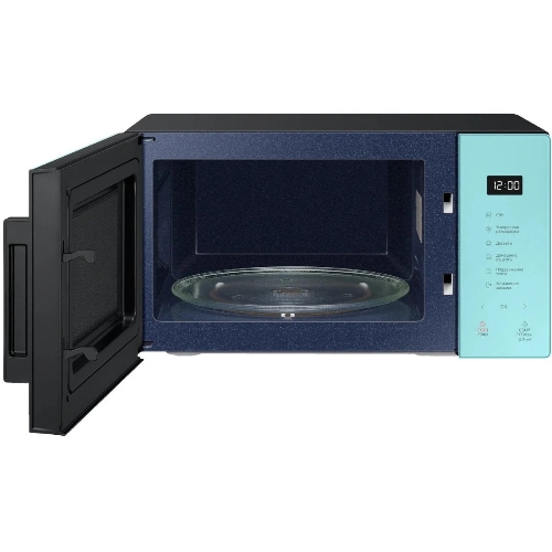 Микроволновая печь Samsung MG23T5018AN/BW голубой, 23 л, 800 Вт, переключатели - сенсор