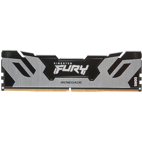 Оперативная память Kingston Fury Renegade, DDR5, 48Gb (1x48GB), 6000MHz, CL32, DIMM, с радиатором, серебристый