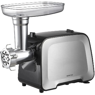 Мясорубка электрическая Centek CT-1604 Комбайн серый, 2200 Вт, 2.2 кг/мин, реверс, защита от перегрузки, насадки - 7